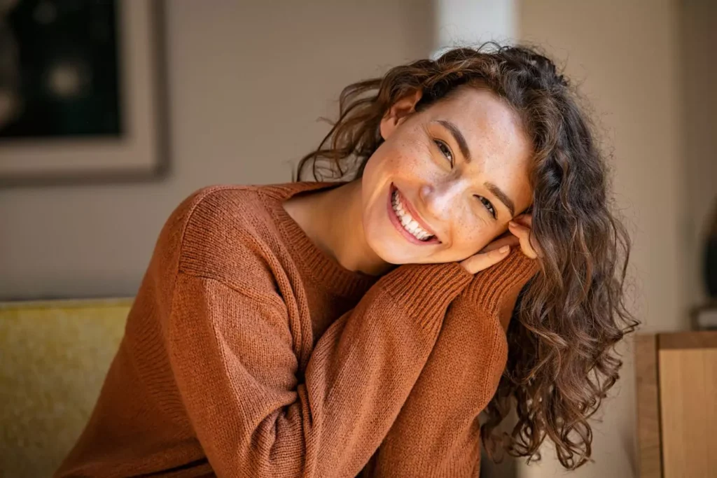 a woman with a healthy sexuality