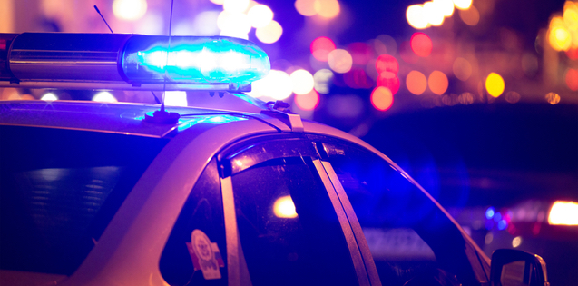 photo of police lights