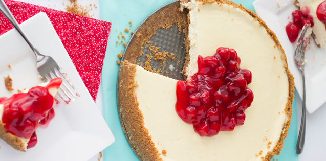 cheesecake with a slice missing