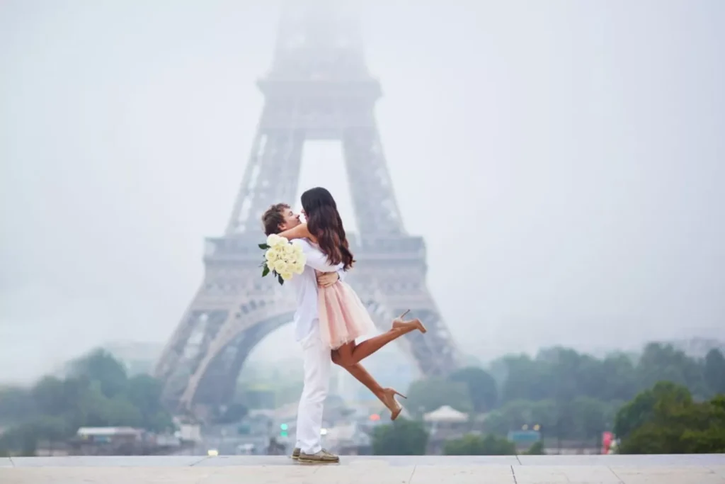 a man hugging his fiance with longing