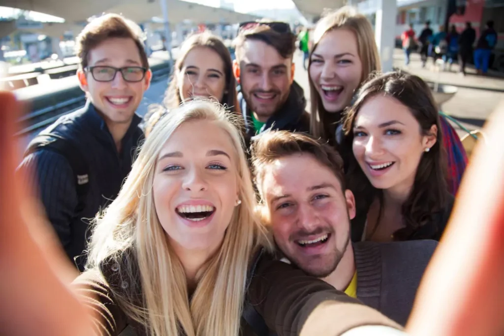 a group of young Christians in community with one another