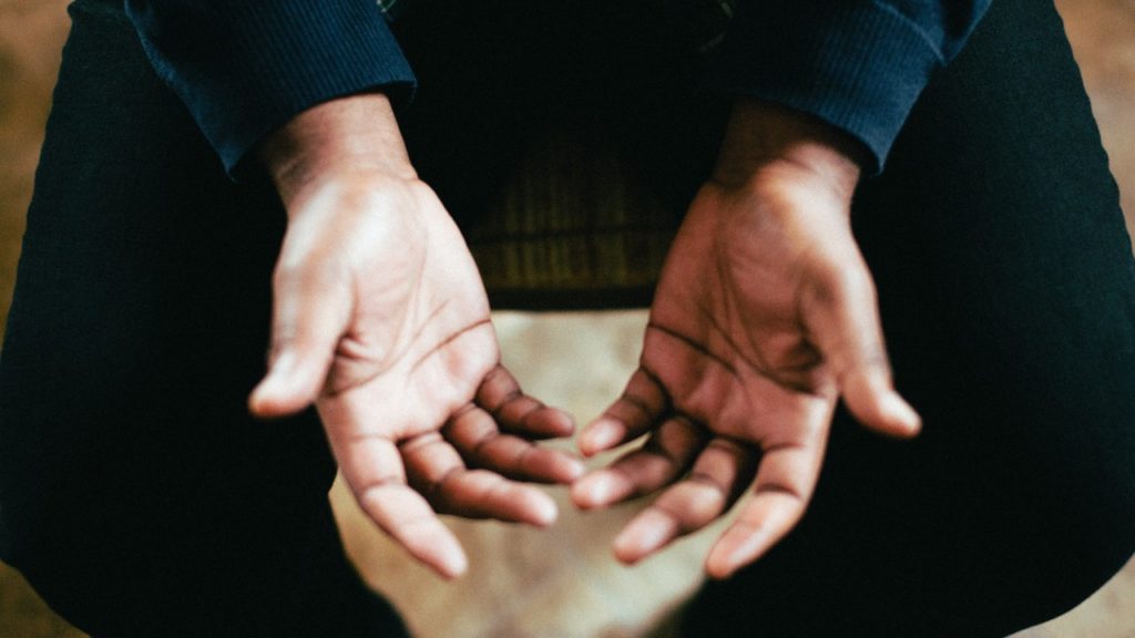 worshiping hands