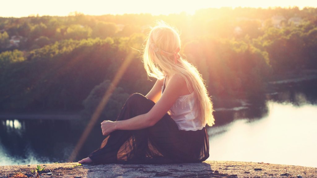 woman in nature