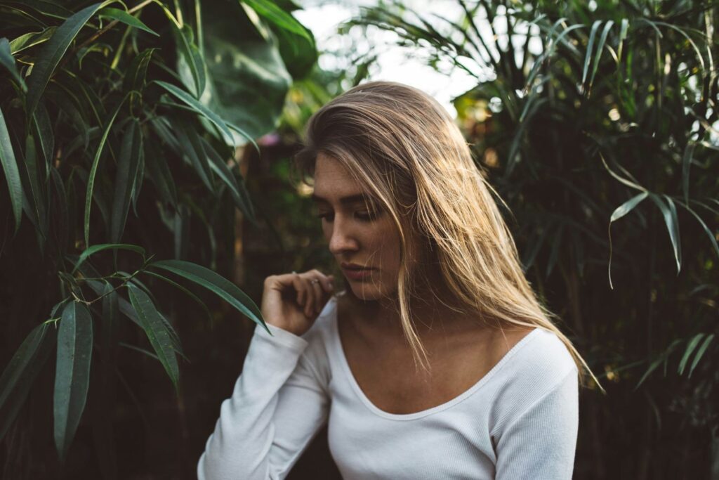 a woman filled with discontentment